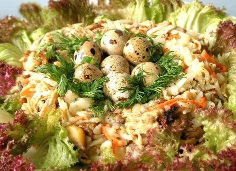 салат гнездо кукушки рецепт приготовления 