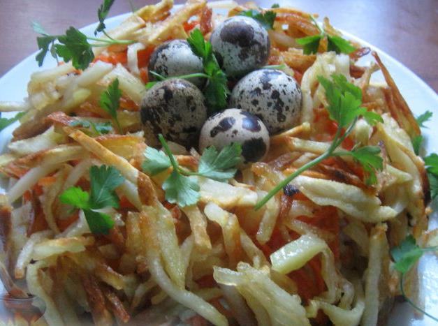 салат гнездо кукушки кулинарный рецепт 