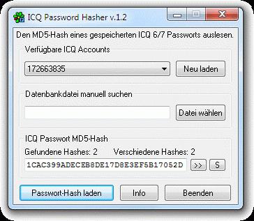 восстановление пароля icq