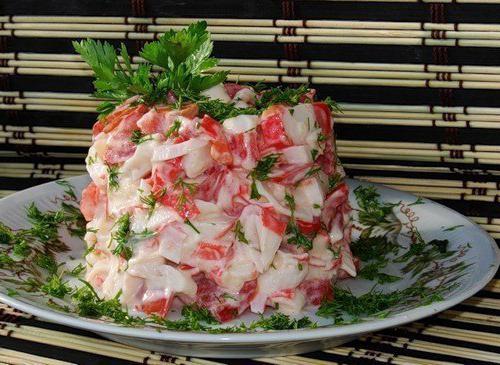 сыр крабовые палочки салат 
