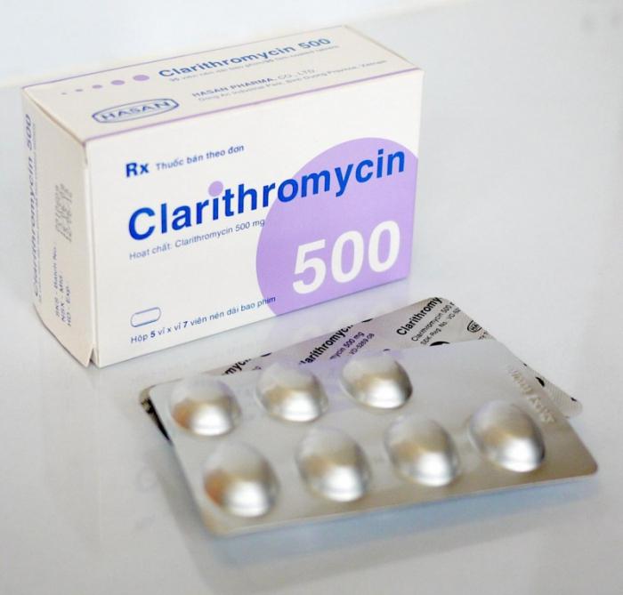 таблетки кларитромицин 