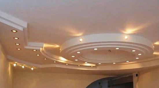 дизайн интерьера потолков из гипсокартона