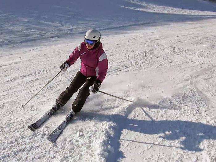 техника катания на лыжах