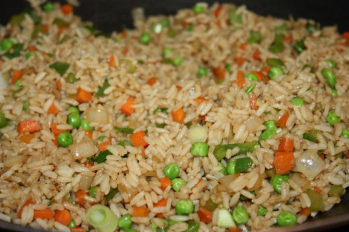 рецепт китайского риса с овощами 