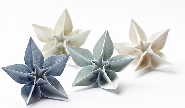 оригами цветок 