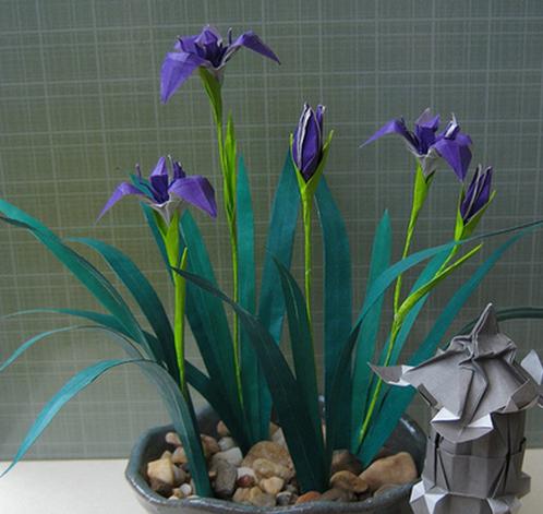 как сделать оригами цветок 