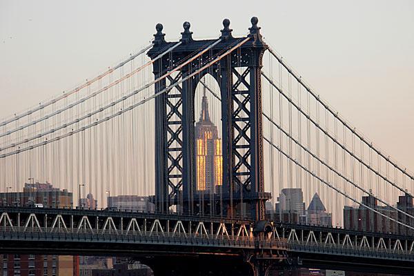 Бруклинский мост в нью-йорке
