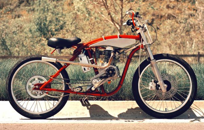 велосипед с бензиновым мотором