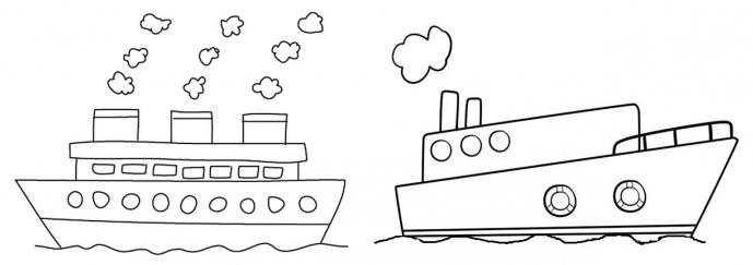 как рисовать корабль в проекции