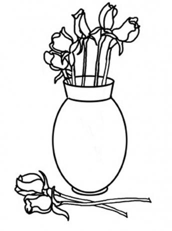 как нарисовать красивую вазу