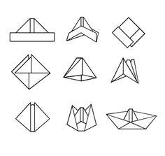 оригами кораблик из бумаги