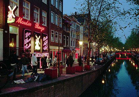 амстердам достопримечательности улица красных фонарей 