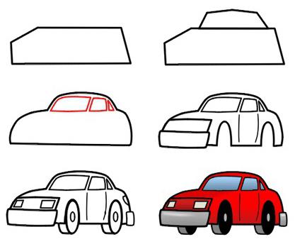 как рисовать машины 