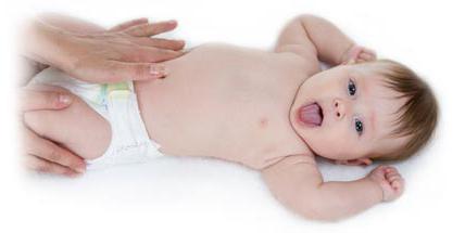 Массаж при коликах у новорожденных