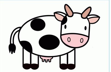 как нарисовать корову поэтапно
