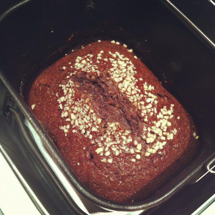 шоколадный кекс в хлебопечке