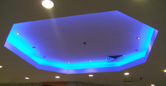 подсветка потолка