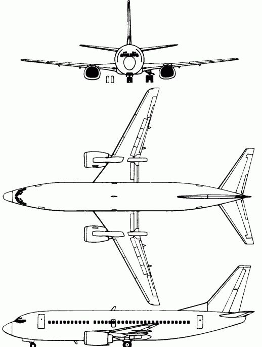 боинг 767 300 схема