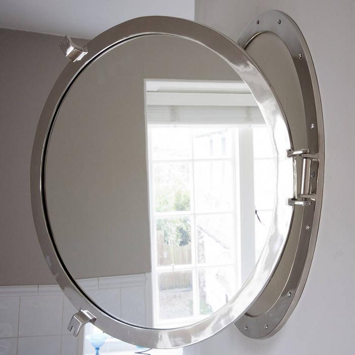 зеркало с полками в ванную