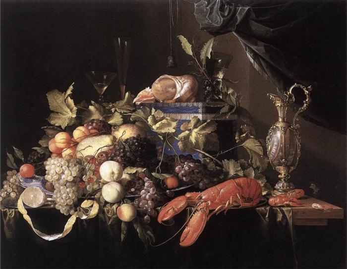 голландский натюрморт цветы и фрукты