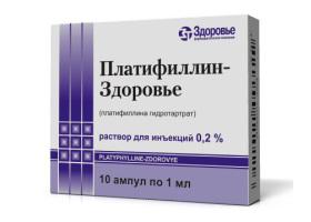 платифиллина гидротартрат показания к применению уколы