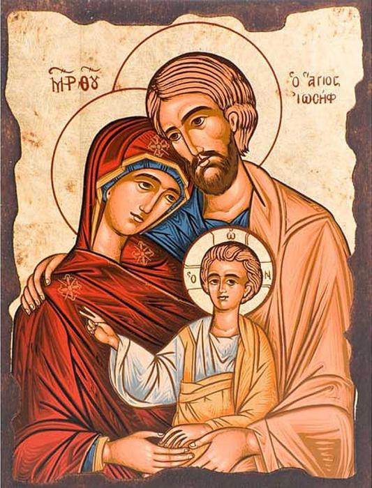 греческая икона святое семейство 