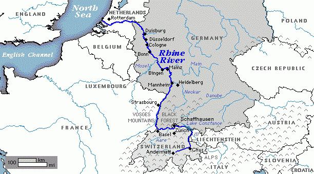 притоки реки рейн