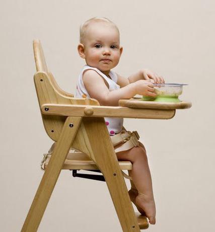 детский деревянный стульчик для кормления