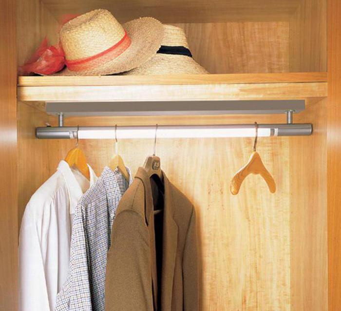 штанга для одежды в шкаф 