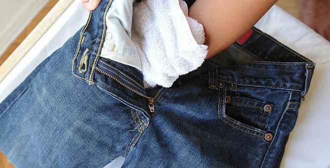 как быстро высушить джинсы дома 
