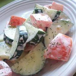 калорийность салата из огурцов с растительным маслом