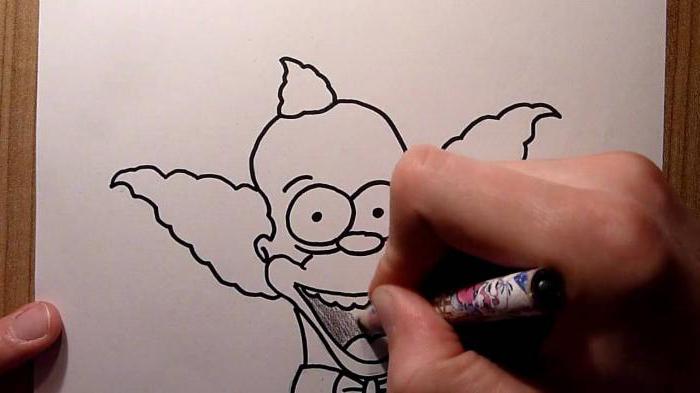 как нарисовать клоуна