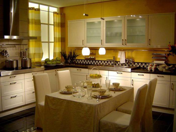 желтая кухня
