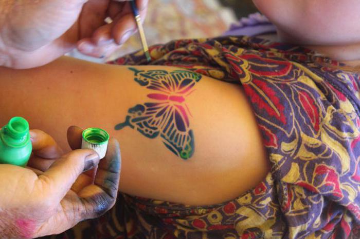 Краска для временной татуировки