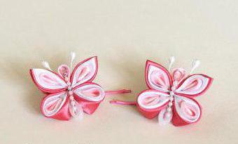 бабочки в стиле канзаши 