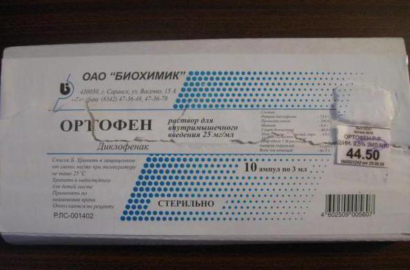 препарат ортофен 