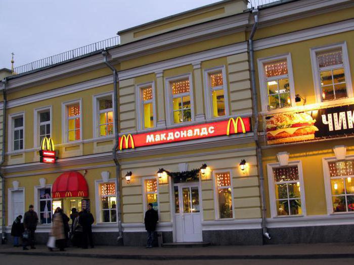 “Макдональдс” франшиза в россии