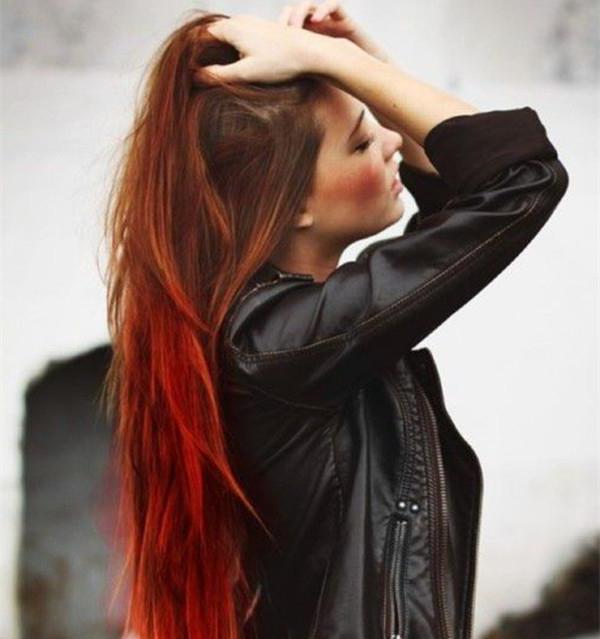 омбре на рыжие волосы