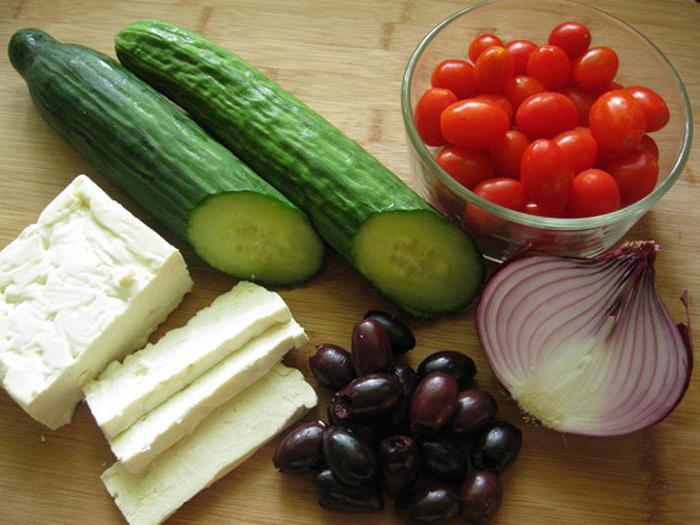 калорийность греческого салата с оливковым маслом 
