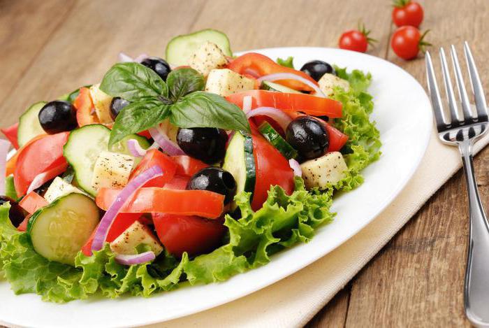 калорийность салата греческого