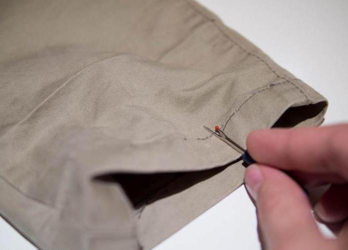 как правильно укоротить брюки