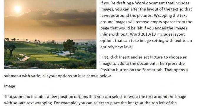 обтекание картинки текстом html