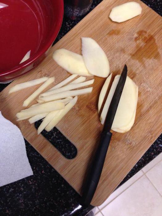 как картошку нарезать соломкой