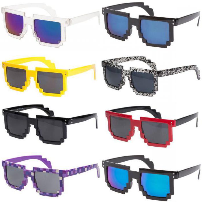 Солнцезащитные пиксельные очки