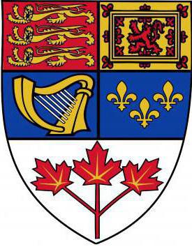 герб Великобритании и Канады