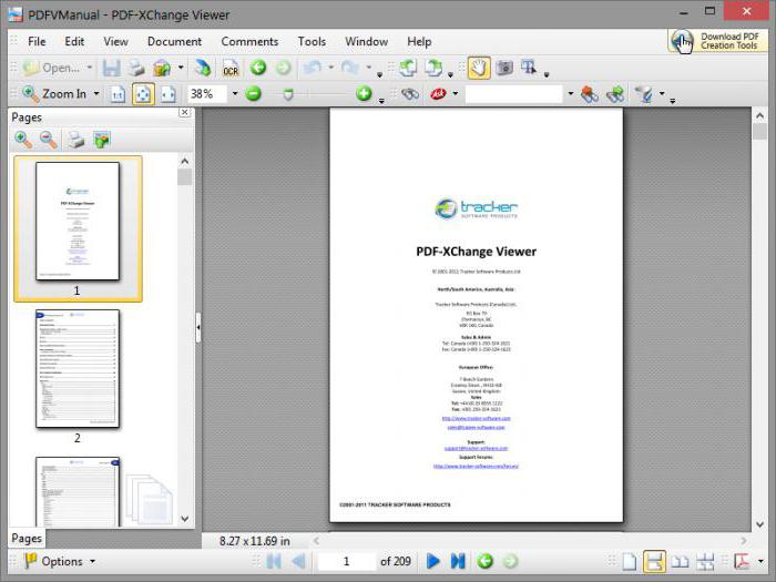 программы для чтения документов в формате pdf