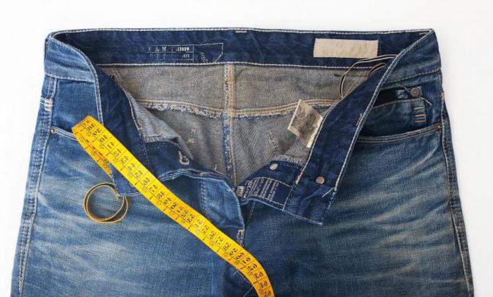 таблица мужских размеров брюк 