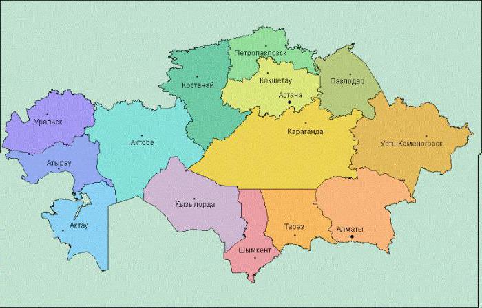 сколько областей в республике казахстан