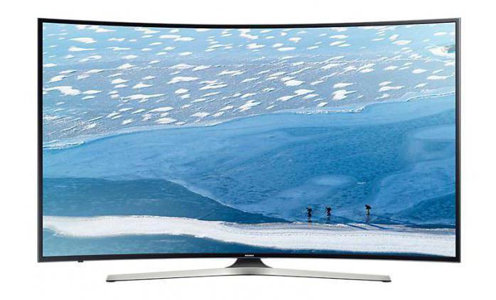 Телевизор "Самсунг" с изогнутым экраном 40