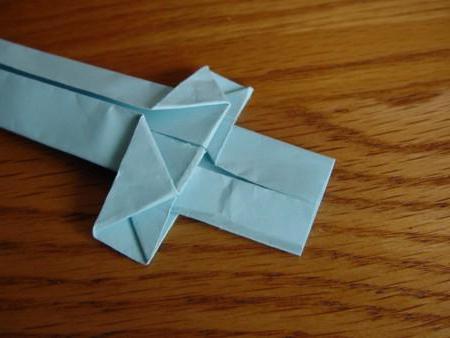 оригами катана 